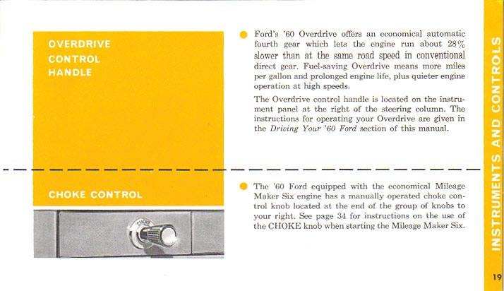 1960 Ford Owners Manual Page 63